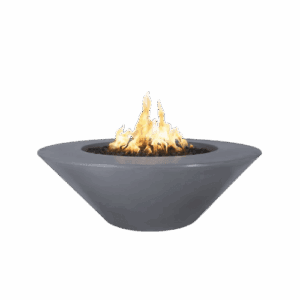 Cazo GFRC Fire Pit with Ledge-Gray